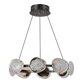 Подвесная люстра 55*200 см, LED, 64W, 4000К, ST-Luce ENIGMA SL6018.203.64 черный