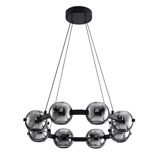 Люстра 65*12 см, 1 LED*48W, 4000 К, Arte Lamp Markab A2471LM-16BK, Черный