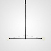 Подвесной светильник LINES H 180*180*15 см, 2*G4*20W, ImperiumLoft LINES-09, Чёрный
