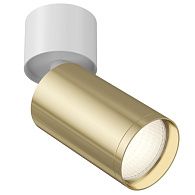 Светильник 5 см, Maytoni Technical Focus S C050CL-1WG (C050CL-01W+TRA020-01G), белый-золото