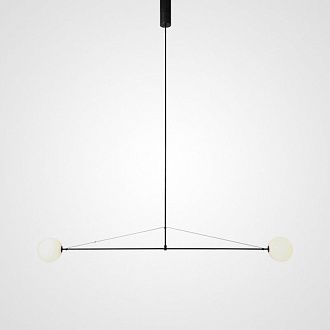 Подвесной светильник LINES H 180*180*15 см, 2*G4*20W, ImperiumLoft LINES-09, Чёрный