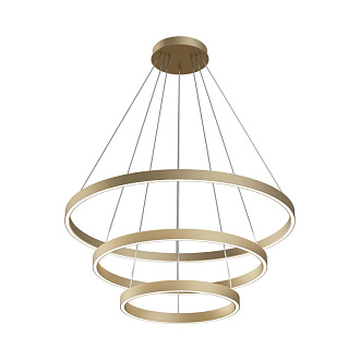 Подвесная люстра 80*140,5 см, LED, 108W, 2600К-3500К, Maytoni Rim MOD058PL-L100BSK латунный