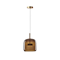 Светильник подвесной LOFT IT LED Dauphin 10040A, 12W LED, 3000K, диаметр 26 см, золото