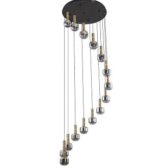 Люстра подвесная *61*30-350 см, 15*G9*15W, Citilux Lass CL249041, Золото\Черный