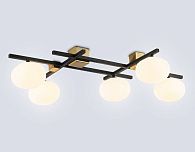 Потолочный светильник 80*56*17- см, 5*G9*28W, K, Ambrella Light High Light LH51015, черный, латунь