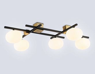 Потолочный светильник 80*56*17- см, 5*G9*28W, K, Ambrella Light High Light LH51015, черный, латунь