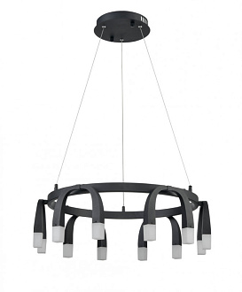 Подвесной светильник  65*120 см, 12*LED черный Vele Luce Negro VL7102P12
