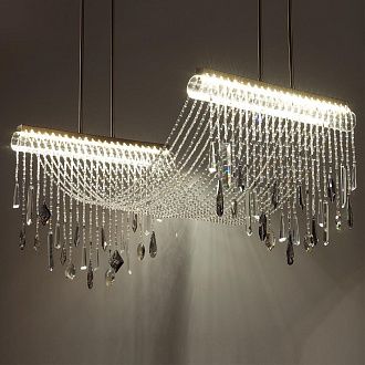 Потолочная люстра 82 см, 48W, 3000K, Odeon Light Hall Afina 5420/48L, бронза