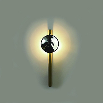Настенный светильник 33 см, 3W, 3000K, Odeon Light Reflection 7096/3WL, бронза