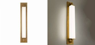 Бра Strip Trumpet Sconces 70*12*12 см, 1*LED*W, ImperiumLoft 44.669, Золотистый