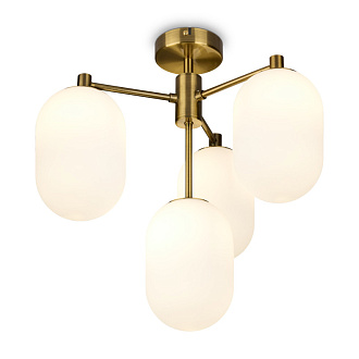 Светильник 43 см, Freya Crystal FR1012PL-04BS, латунь