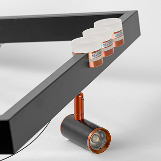 Люстра подвесная 60*35 см, 13*LED*3W  Lussole Gilbert LSP-7174 черный