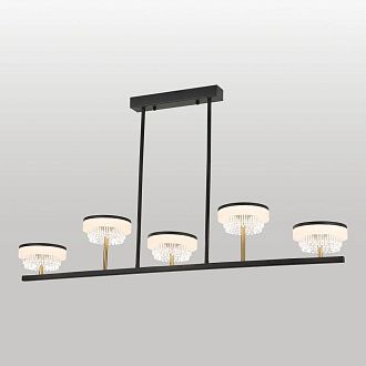 Линейно-подвесной светильник *105*33-56 см, 5*LED*7W, 4000K, Lussole  LSP-7485, черный
