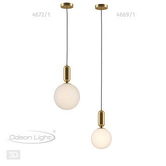 Светильник 20 см Odeon Light Okia 4669/1 золото
