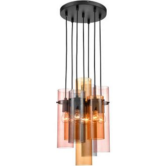 Подвесной светильник  31*153 см, 7*E27 черный Vele Luce Miele VL2093P07