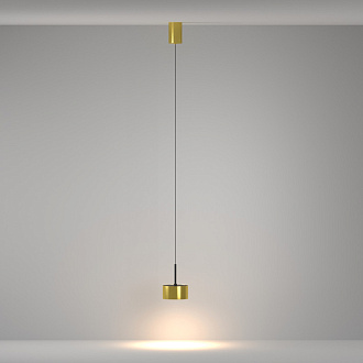 Подвесной светильник 12*12*16,4 см, LED, 12W, 3000К, Maytoni Technical Glare P102PL-12W3K-BS латунный