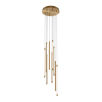 Каскадная люстра 35*35*352,5 см, LED, 46W, 3000К, Maytoni Light stick MOD236PL-L54BS3K латунный