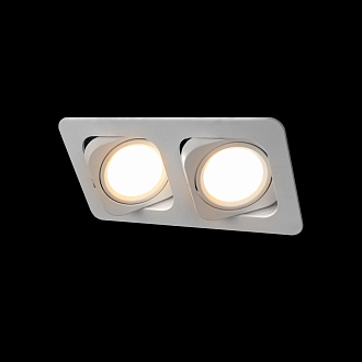 Встраиваемый светильник 18*9*7 см, 2*LED*12W 4000K LOFT IT Screen 10328/2A White белый, вр 15,5*8,5 см