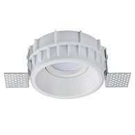 Встраиваемый светильник *9,3*-4 см, 1*GU5.3*50W, K, Lightstar Domino G214606, белый, вр 9,3 см