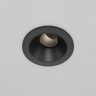 Встраиваемый светильник 6,2*7 см, LED*7W, 4000 К, Wise DL057-7W4K-B Maytoni Downlight, Черный, вр 5,8 см