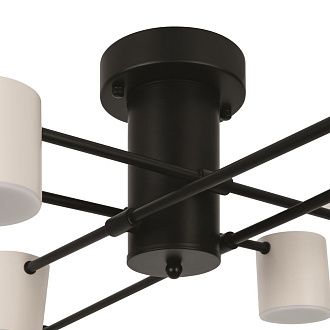Светильник 92,6*92,4*22-22 см, *LED*40W, Freya  FR6048CL-L8B, Черный