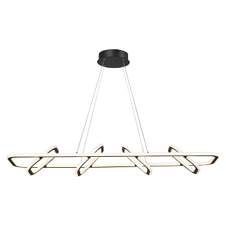 Светильник диммируемый, пульт ДУ 120*31*200 см, LED 175 W, 4000К Черный Novotech Over 359185 IP20