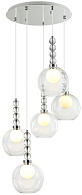 Светильник подвесной 59*59*46/150 см, 5*G9 LED  Хром Stilfort Designo 2166/09/05P