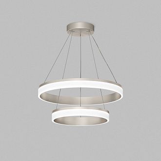 Подвесной светильник 60 см, 63W, 4000K, Denkirs Ring DK6673-SN, никель