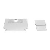 Комплект торцевых заглушек 2шт для 509426/509436 в натяжной потолок  Uno Pro Lightstar 509466 Белый