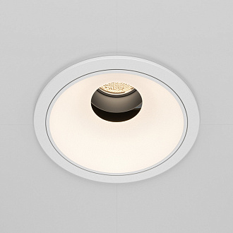 Встраиваемый светильник 8,3*7 см, LED*10W, 4000 К, Wise DL057-10W4K-W Maytoni Downlight, Белый