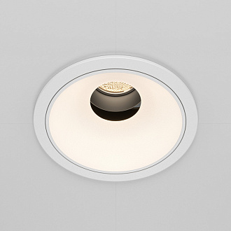 Встраиваемый светильник 8,3*7 см, LED*10W, 4000 К, Wise DL057-10W4K-W Maytoni Downlight, Белый, вр 7,8 см