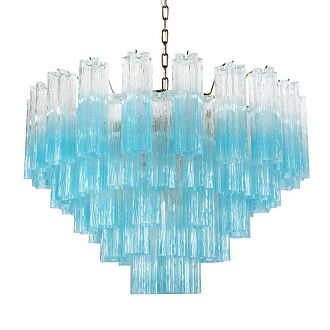 Подвесная люстра 80 см, Loft IT Murano 10580/800 Clear blue, бронза