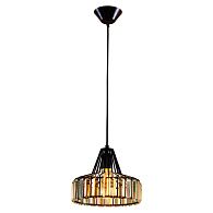 Подвес CITILUX Эдисон CL450211 Черн+Хрусталь, диаметр 26 см