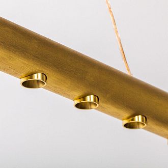 Линейный светильник 153,5*8*60-200 см, 1*LED*48W, 3000K, Lightstar Virata 814203, золотой