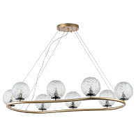 Люстра подвесная 115*6 14 см, 8*G9*48W, Золото Lightstar Bari 815283
