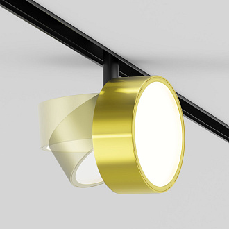 Светильник на шине 10,2*10,2*10,7 см, LED, 18W, 3000К, Maytoni Technical Rado TR040-2-18W3K-BBS латунный
