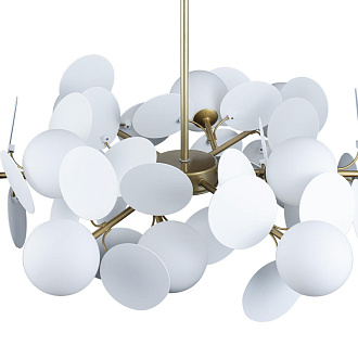 Подвесная люстра Loft IT Matisse 10008/12 white, диаметр 75 см, золото-белый