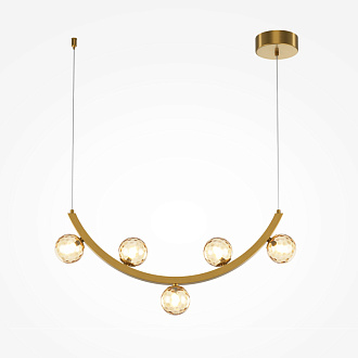 Подвесной светильник 60*8*332,5 см, LED, 12W, 3000К, Maytoni Ambre MOD331PL-L12BS3K латунный