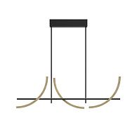 Подвесной светильник 120*14,5*72,9-162,9 см, *LED*32W, K, Maytoni Wabi MOD428PL-L20BK, Черный