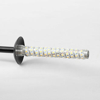Люстра потолочная 135*15*18/50 см, 2*led*10+8W 4000K Lussole Hart LSP-7207 черный