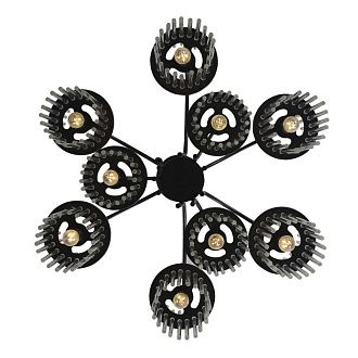 Подвесная люстра 67*209 см, 9*E14*40W, ST-Luce Tasse SL6145.403.09, черный