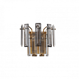 Бра 23*13*21 см, 2*E14 40W Бронза, Дымчатый, Прозрачный Stilfort Ton 2159/05/02W