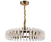 Подвесная люстра 80 см, 60W, 3000K, Kink Light Мару 07695-80,36-29, латунь