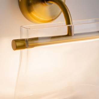 Бра 27 см, 8W, 3000K, Maytoni Cabaret MOD170WL-L8BS3K2, латунь