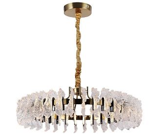 Подвесная люстра 80 см, 60W, 3000K, Kink Light Мару 07695-80,36-29, латунь