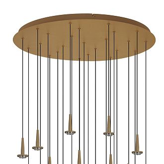 Люстра подвесная 75*200 см, вр  см, 24*LED*5W, 3000K, Mantra Andromeda MAN8937, золотой