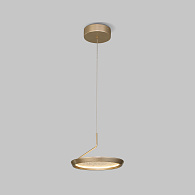 Подвесной светильник 23*23*150 см, LED*12W, 3000K, Eurosvet Crespella 90034/1, золото, a069292