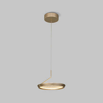 Подвесной светильник 23*23*150 см, LED*12W, 3000K, Eurosvet Crespella 90034/1, золото, a069292