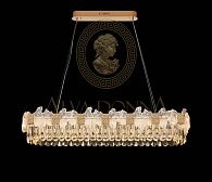 Люстра 9380-1100, L1100*320 / H200 LED, 140W, 3000K, Alva Donna, Золото шампань