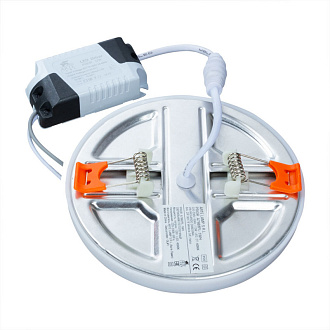 Встраиваемый LED светильник 9 см 6W LED, 4000K, Arte Lamp Prior A7981PL-1WH, белый, вр 4,7 см